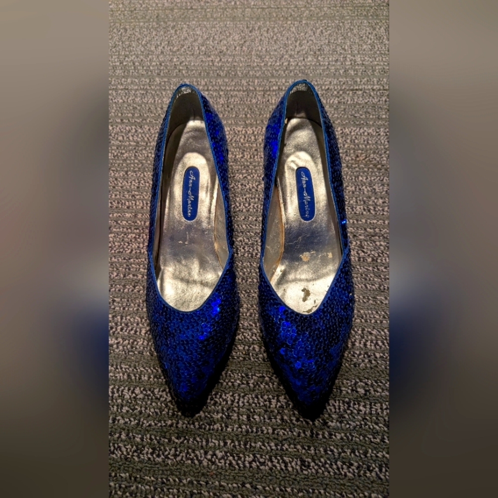 Vintage Ann Marino sequined shoes